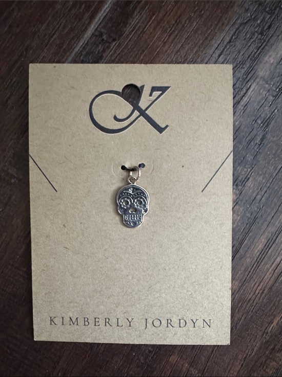 KimberlyJordyn Jewelry - Sterling Silver Sugar Skull Charm